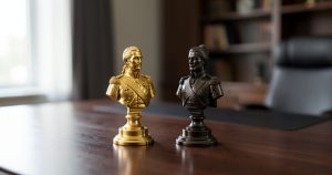 Villepin piégé par les statuettes de Robert Bourgi, l'ombre de Sarkozy