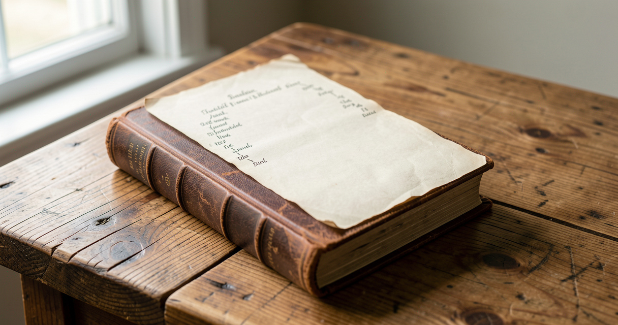 Nom de famille américain : bible familiale et registres généalogiques anciens