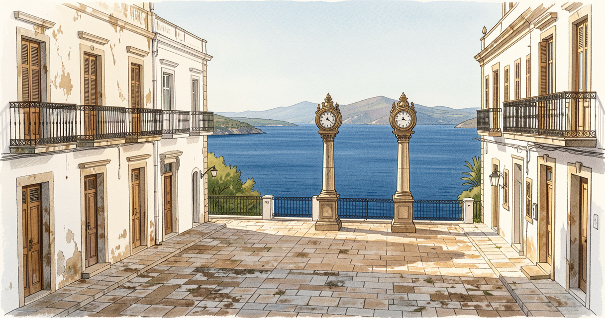 Place des 3 Horloges de Bab El Oued, Alger, vue de la Ménadia