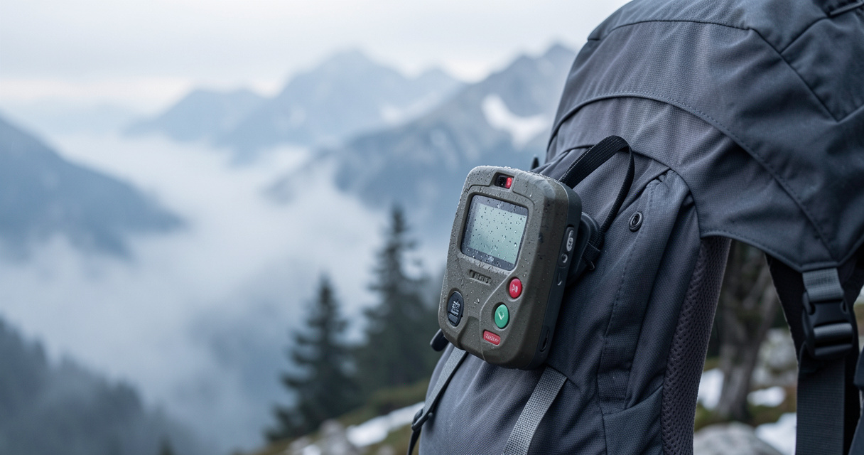 Balise GPS étanche pour randonnée en zone de montagne